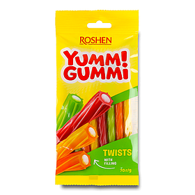 Желейні цукерки Roshen Yummi Gummi Twists 70г
