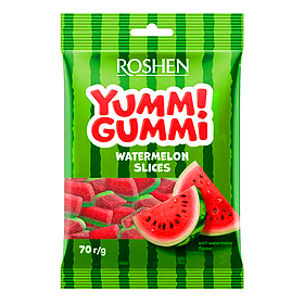 Желейні цукерки Roshen Yummi Gummi Дольки кавуна 70г