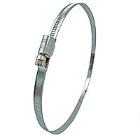 Хомут черв'ячний 160-180 мм оцинкований