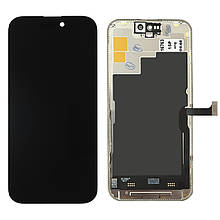 Дисплей iPhone 15 Pro в зборі з сенсором та рамкою black (оригінал завод)