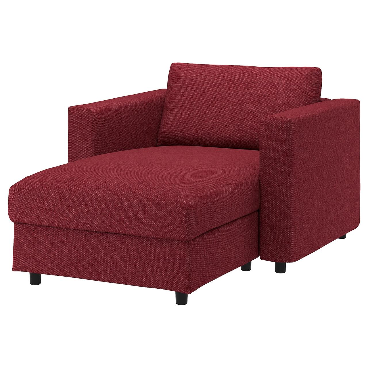 VIMLE Шезлонг - Lejde червоно-коричневий IKEA 494.344.31, фото 1