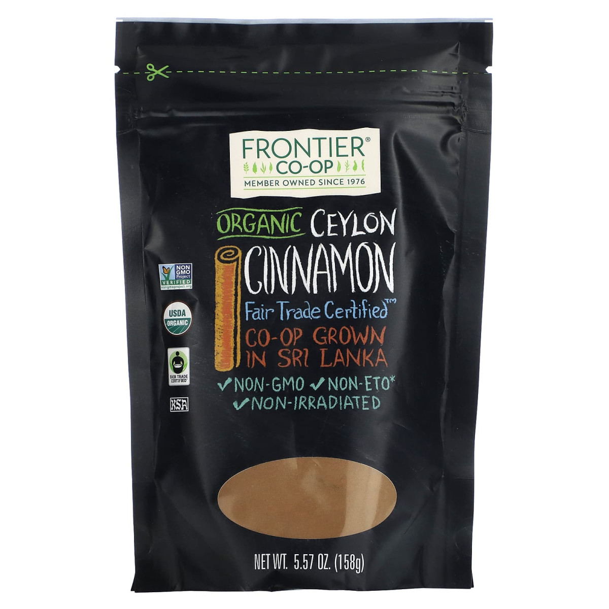 Frontier Natural Products, Органічна цейлонська кориця, 158 г (5,57 унції)