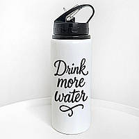 Пляшка для води з трубочкою Drink more water 600 мл (PLV_25A073)