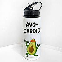 Пляшка для води з трубочкою Avo-cardio 600 мл (PLV_25A057)
