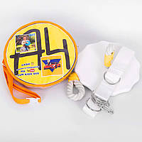 Качеля дитяча з дерева тарзанка спортивна підвісна «ЕЛІТ» біла, в подарунок фірмовий ранець A4