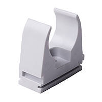 Кліпса для гофри D16мм 1 шт. KOPOS світло-сіра 5316E_K затискач для гофртруби кріплення гофрованої труби КОПОС