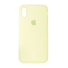 Silicone case for iPhone XR ( 9) white (закритий низ)