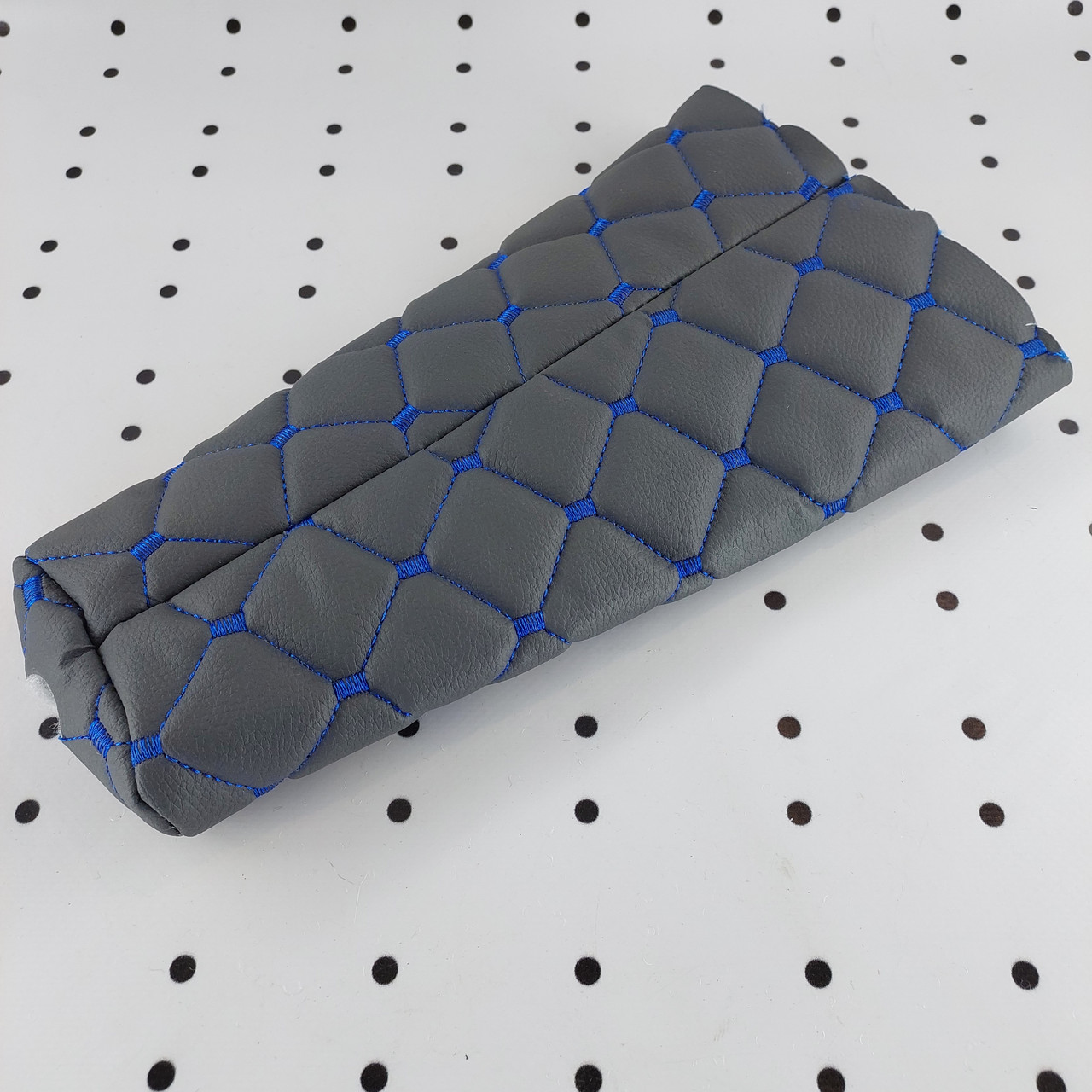 Чохол стовпчика перемикання передач ЮМЗ сірий ромб синя нитка, фото 1