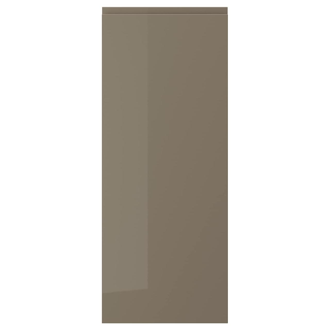 VOXTORP Двері - темно сіро-коричневий глянець 40х100 см IKEA 405.817.56, фото 1