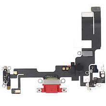 Шлейф iPhone 14 Plus з роз`ємом зарядки, аудіо та мікрофоном red (Original PRC)