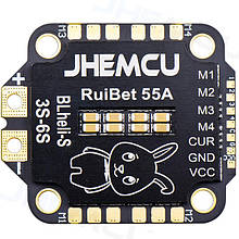 Регулятор швидкості ESC JHEMCU RuiBet 55A 4в1 3- 6S Lipo