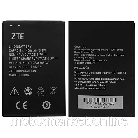 АКБ ZTE Blade A3/ Blade A5 (Li3714T42P3H765039) (оригінал 100%, тех. упаковка), фото 1