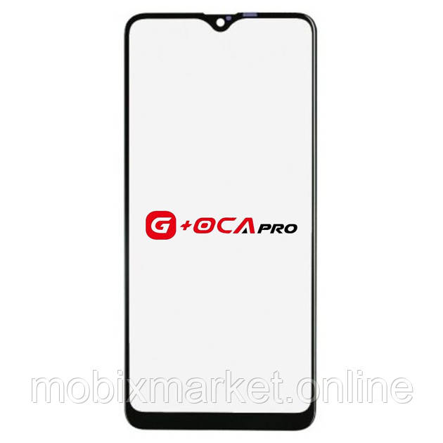 Скло корпусу G + OCA Pro Samsung A207 Galaxy A20s 2019 з OCA- плівкою, black