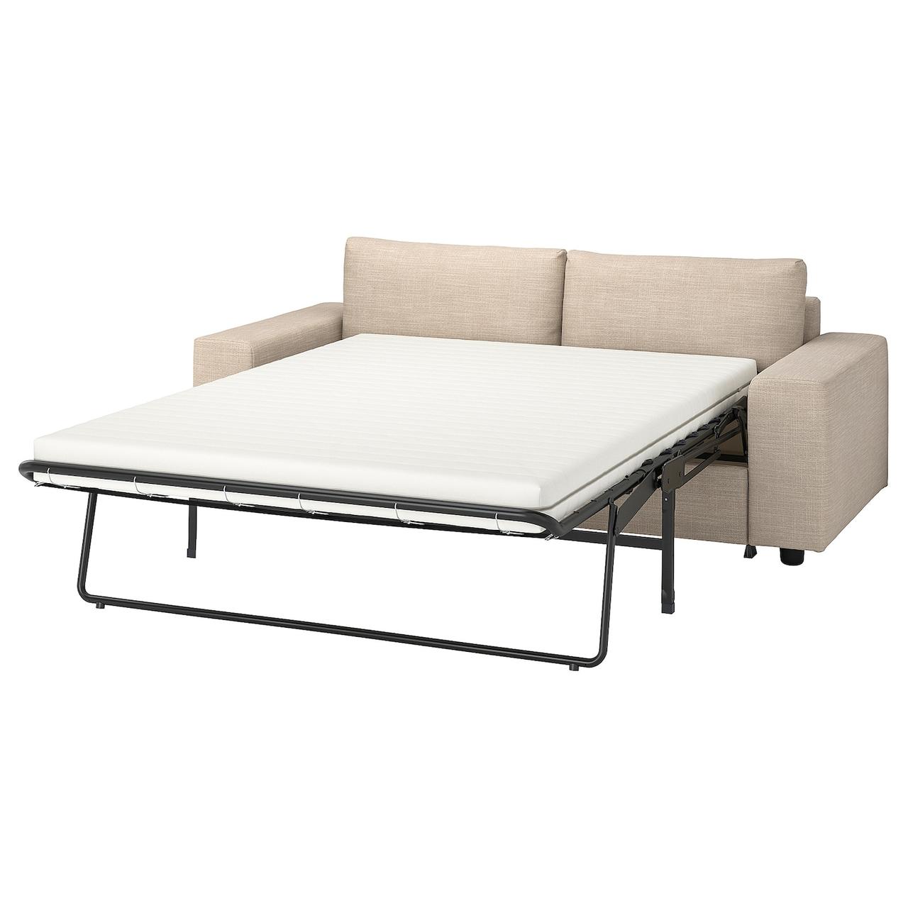 VIMLE Охоплює 2 осіб. диван-ліжко - з широкими підлокітниками/Hillared beige IKEA 394.327.48, фото 1