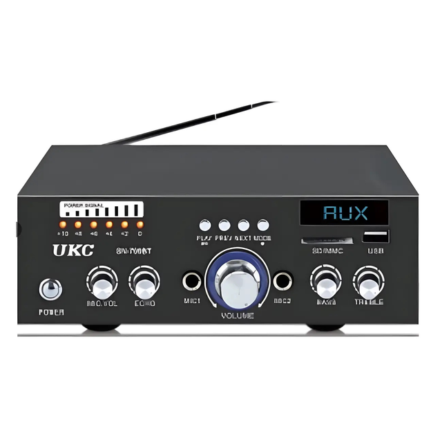 Підсилювач звуку для колонок UKC АК-688BT з Bluetooth, USB, FM