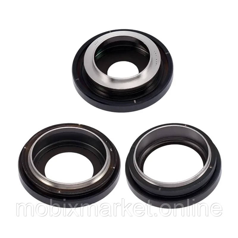 Скло камери iPhone 14 Pro/ iPhone 14 Pro Max з рамкою space black (комплект 3шт)