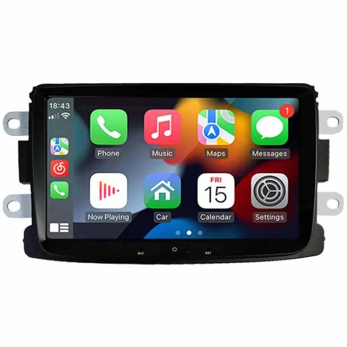 Штатна магнітола 8" Renault Dacia Duster Logan Android 12 4+32GB IPS With carplay