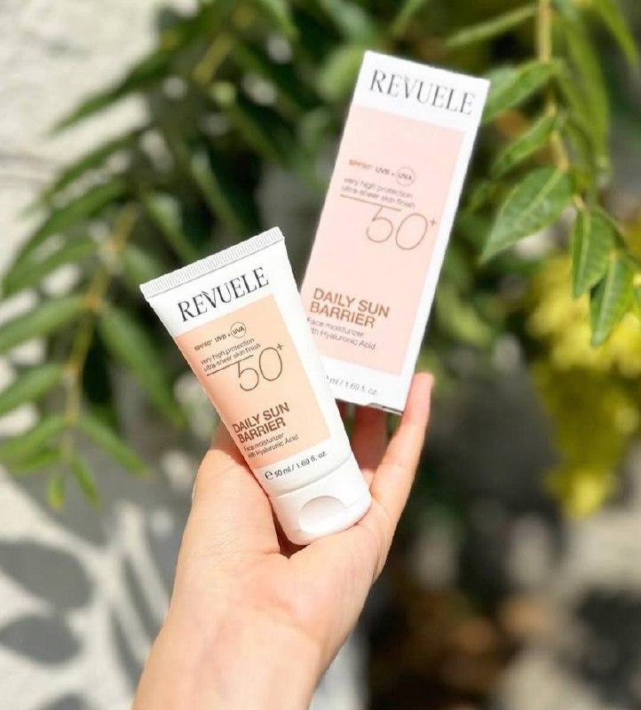 Сонцезахисний флюїд для обличчя з гіалуроновою кислотою SPF 50+ Revuele, 40 мл, фото 1
