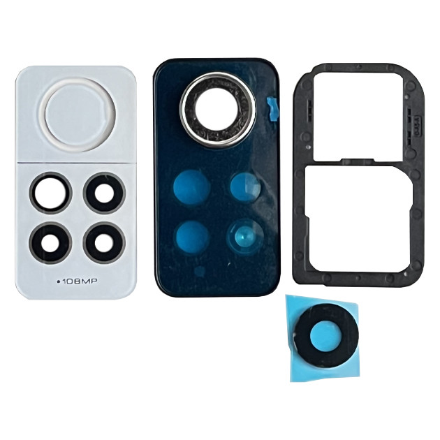 Скло камери Xiaomi Redmi Note 12 Pro 4G з рамкою white