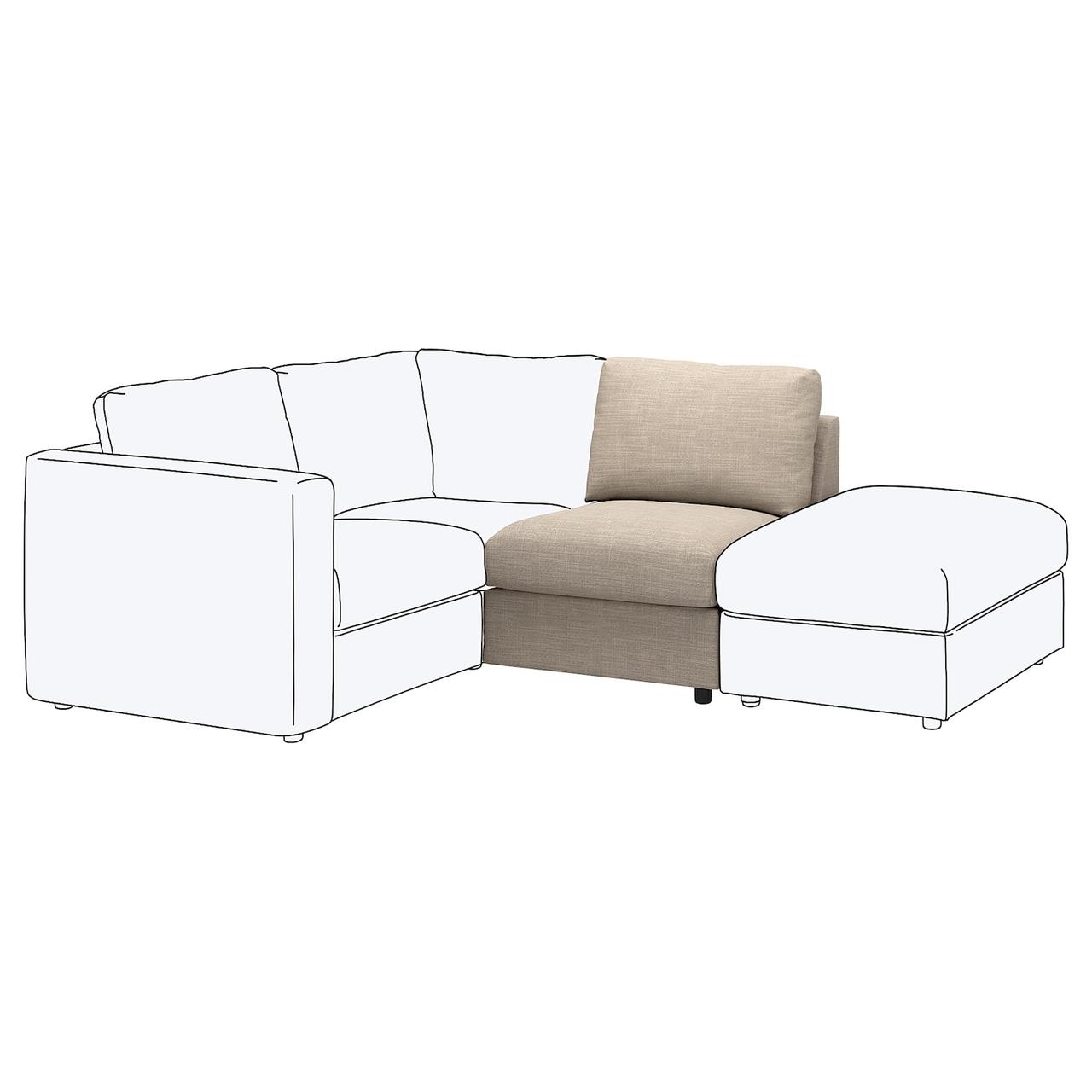 VIMLE Чохол на 1 місну секцію - Хіларед бежевий IKEA 505.172.65, фото 1