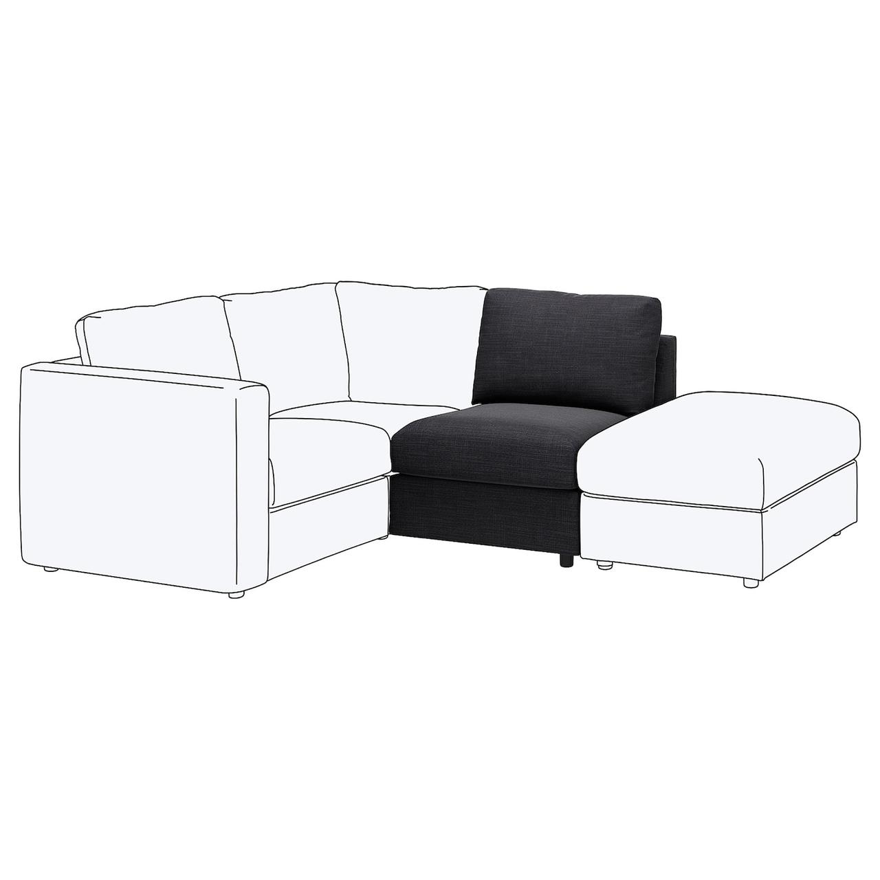 VIMLE Покриття 1-місна секція - Хіларед антрацит IKEA 805.172.64, фото 1