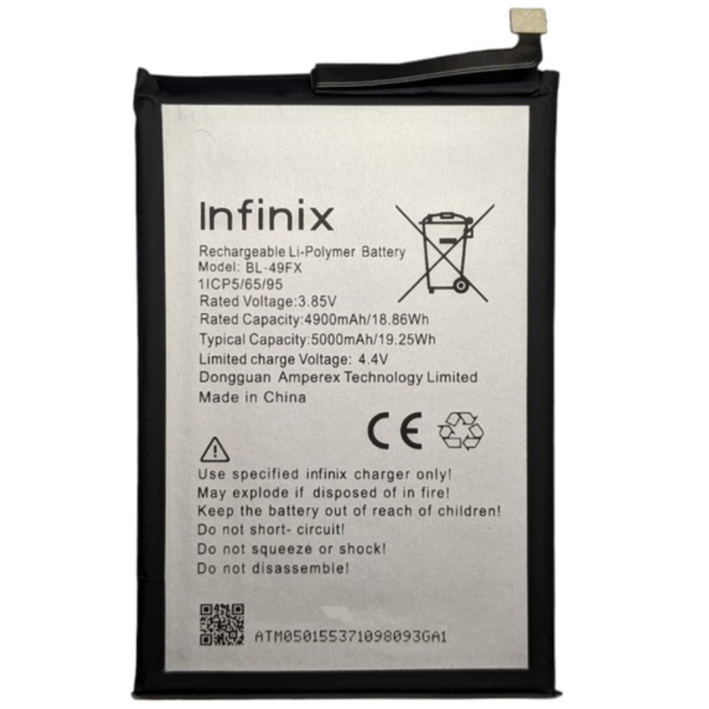 АКБ Infinix Hot 8/ Hot 8 Lite/ Hot 9/ Hot 10s/ Hot 10 Lite/ Hot 12i/ Hot 20i/ Smart 5/ Smart 6/ Note 7 Lite