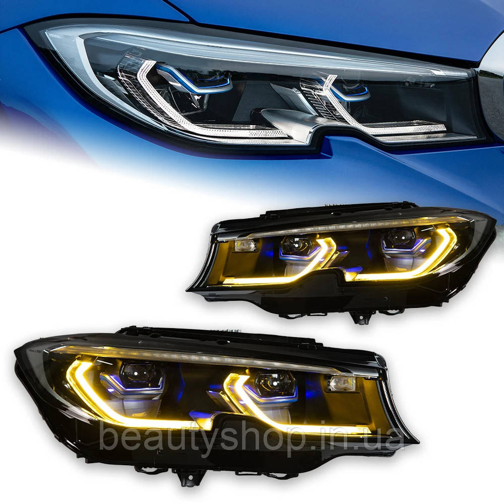 Світлодіодні передні фари з проекційними лінзами для BMW 3 серії G20/G28/G80 (2019–2021)