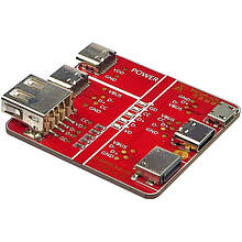 Тестова плата Mega-Idea для перевірки USB кабелів Lightning/Type-C/Micro