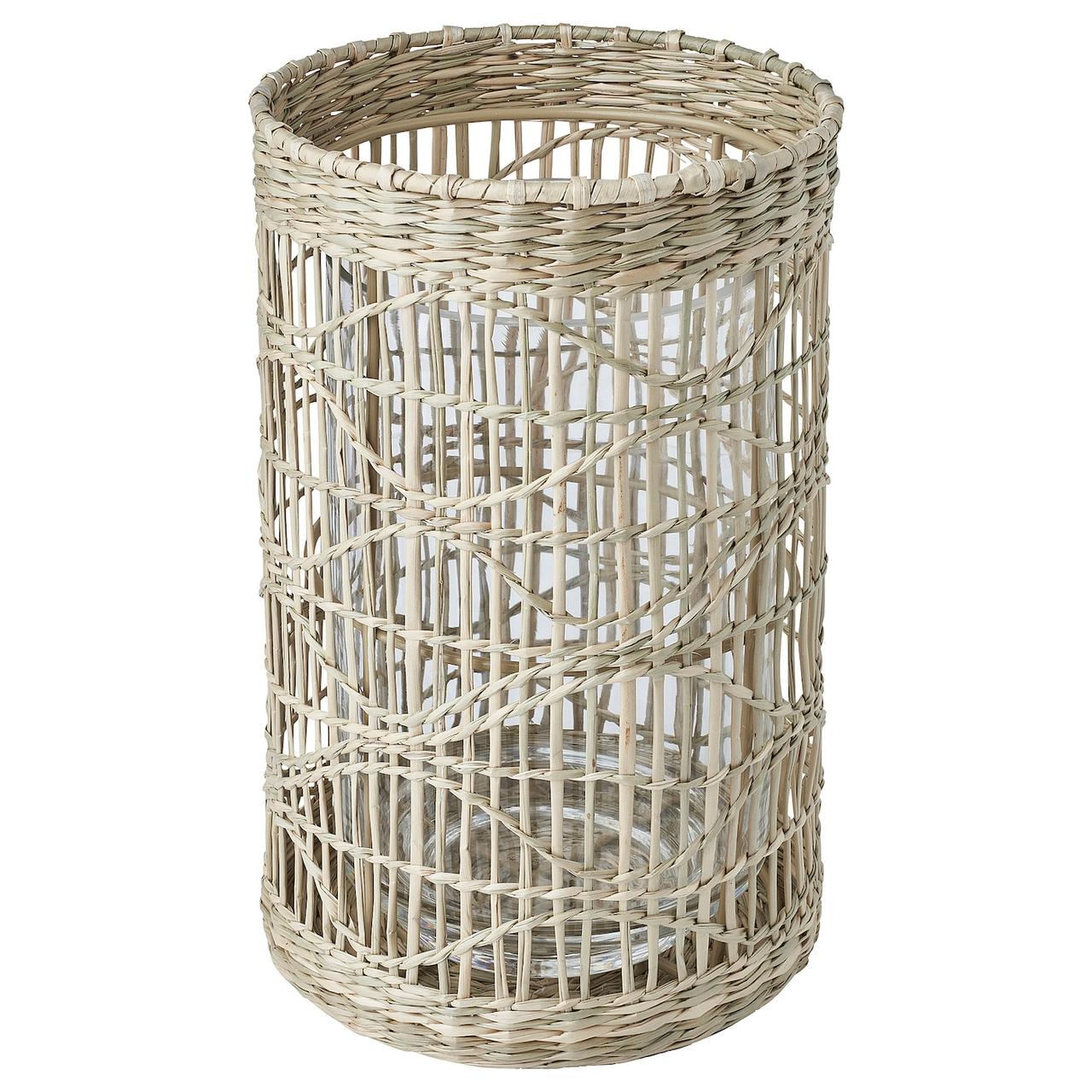 SLIPPRIG Ліхтар - осока ручної роботи IKEA 105.165.26, фото 1