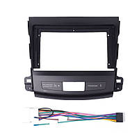 Перехідний штатний комплект із проводкою до Android магнітоли Mitsubishi Outlander 2006-2014 Type 1