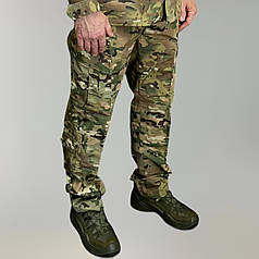 Штани тактичні, Мультикам, Yakeda, розмір L, місця-кармани під вставні наколінники