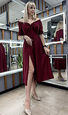 Сукня жіноча з відкритими плечима для літа з легкої тканини розміри 44-46, 48-50, 52-54., фото 4