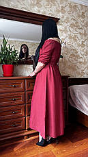 Сукня жіноча з відкритими плечима для літа з легкої тканини розміри 44-46, 48-50, 52-54., фото 2