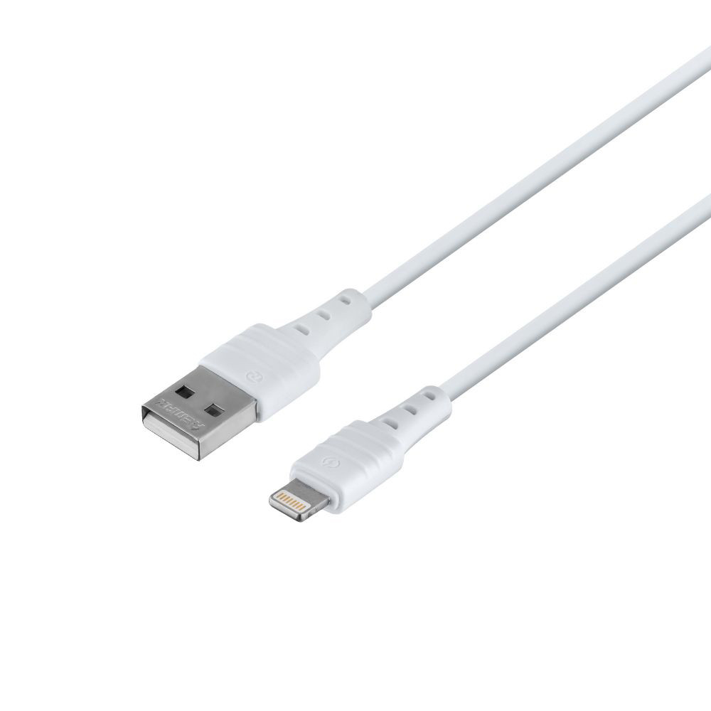 USB кабель Lightning Remax Zeron Series Elastic RC- 179i, 2.4A 1m white