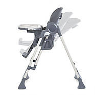 El Camino Swan ME 1087-G стільчик-качелі 3в1: електрозаколисування, додаток Baby Swing, 3 швидкості, таймер, екошкіра, до 15 кг, фото 6