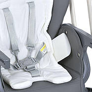El Camino Swan ME 1087-G стільчик-качелі 3в1: електрозаколисування, додаток Baby Swing, 3 швидкості, таймер, екошкіра, до 15 кг, фото 8