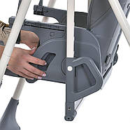 El Camino Swan ME 1087-G стільчик-качелі 3в1: електрозаколисування, додаток Baby Swing, 3 швидкості, таймер, екошкіра, до 15 кг, фото 5