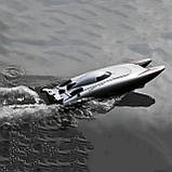 Катер на радіокеруванні RESTEQ, швидкісна іграшкова яхта для дітей та дорослих з пультом управління, водонепроникна RC-лодка для, фото 3