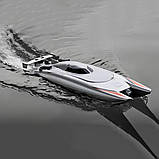 Катер на радіокеруванні RESTEQ, швидкісна іграшкова яхта для дітей та дорослих з пультом управління, водонепроникна RC-лодка для, фото 2
