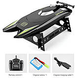 Катер на радіокеруванні RESTEQ, швидкісна іграшкова яхта для дітей та дорослих з пультом управління, водонепроникна RC-лодка для, фото 4