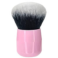 Макіяжний пензлик для рум'ян та тонального крему, м'яка,1 шт. Рожевий з чорним