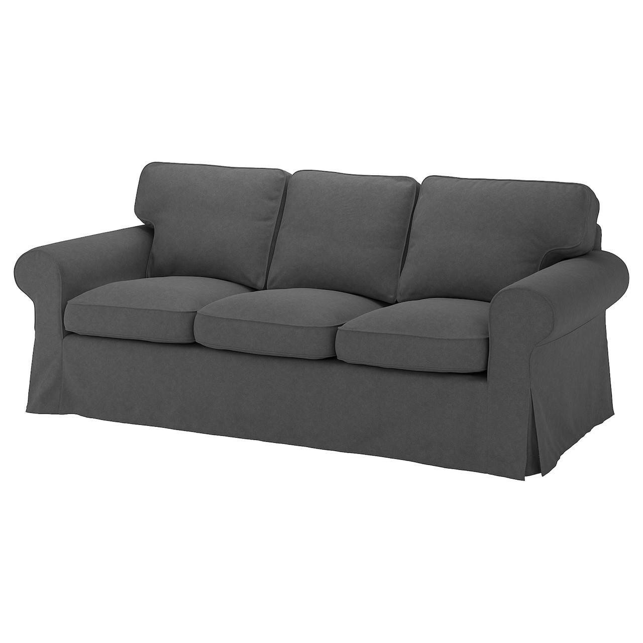 EKTORP Чохол на 3-місний диван - Tallmyra середньо-сірий IKEA 805.170.99, фото 1