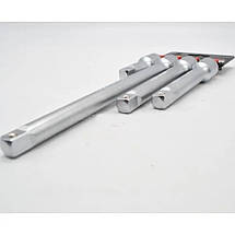 Набір подовжувачів 1/2" 4 од. (75 мм, 125 мм, 150 мм, 250 мм) FORCE 4049 F, фото 4