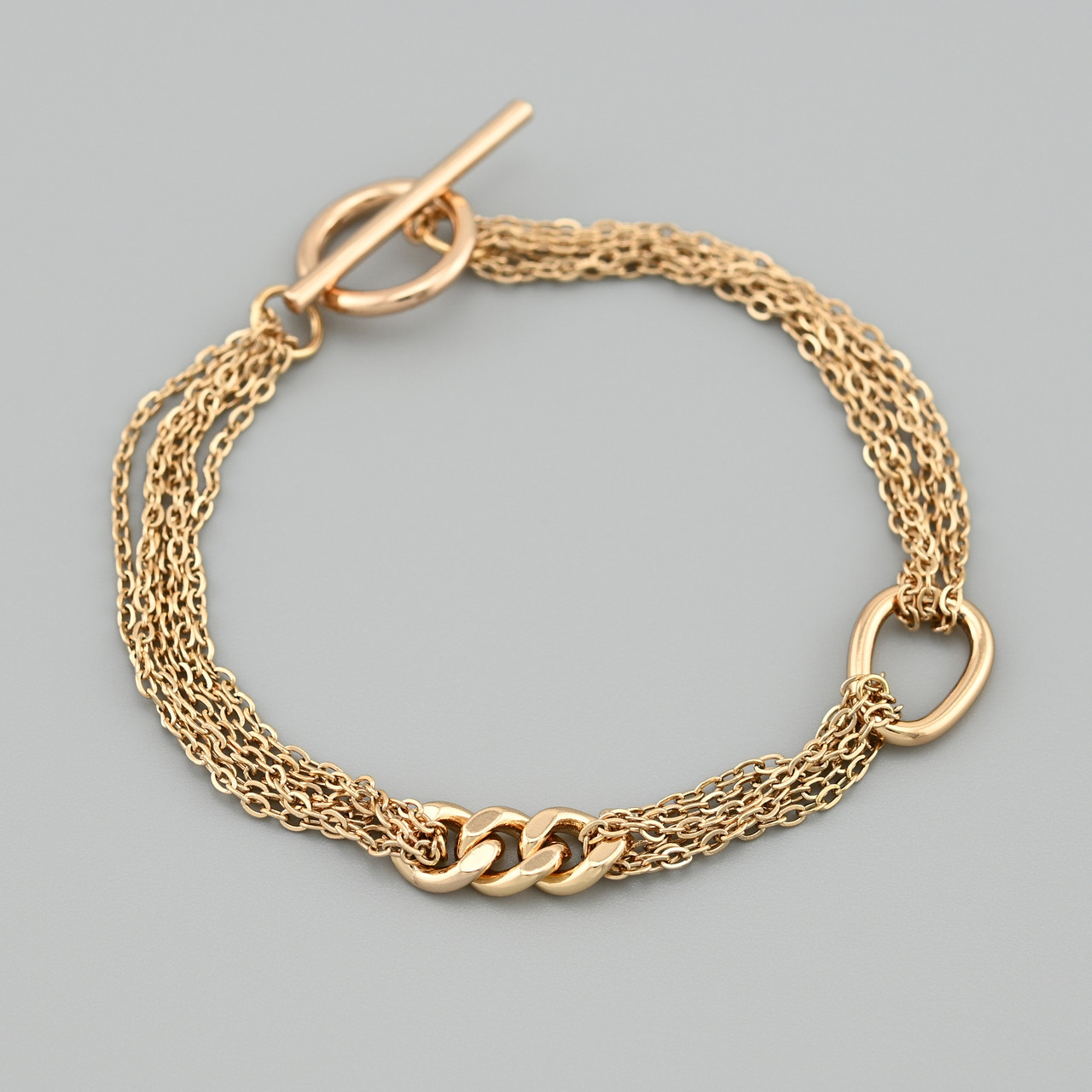 Браслет Авангард 54007 ширина 6.5 мм позолота 18К довжина 18, фото 1