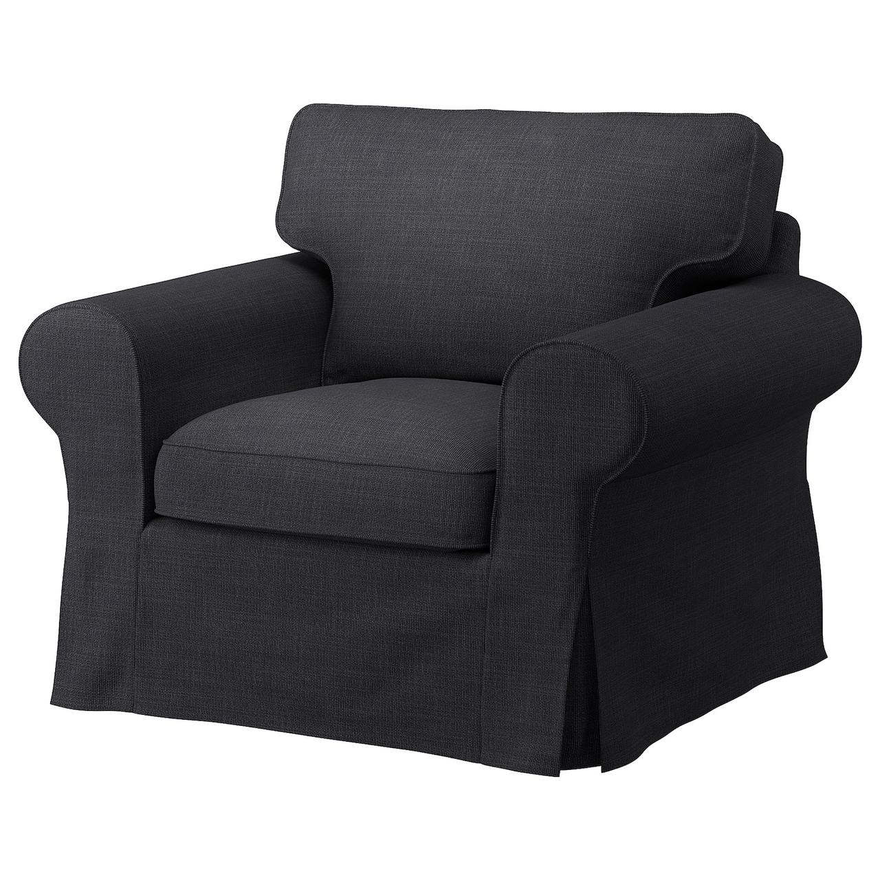EKTORP Чохол на крісло - Хіларед антрацит IKEA 705.170.71, фото 1