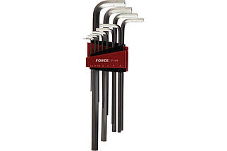 Набір кутових ключів екстра довгих HEX 1,5-12 мм 11 од. FORCE 5116XL F, фото 5