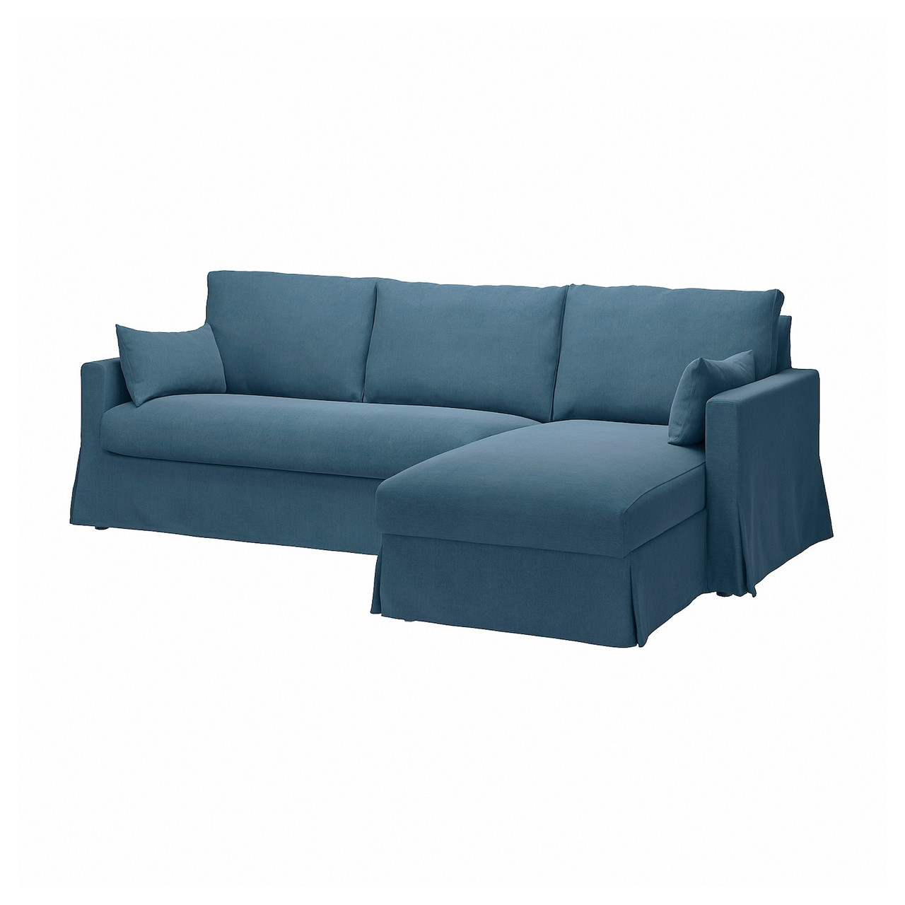 HYLTARP Чохол на 3-місний диван з шезлонгом правий - Tallmyra blue IKEA 505.662.89, фото 1