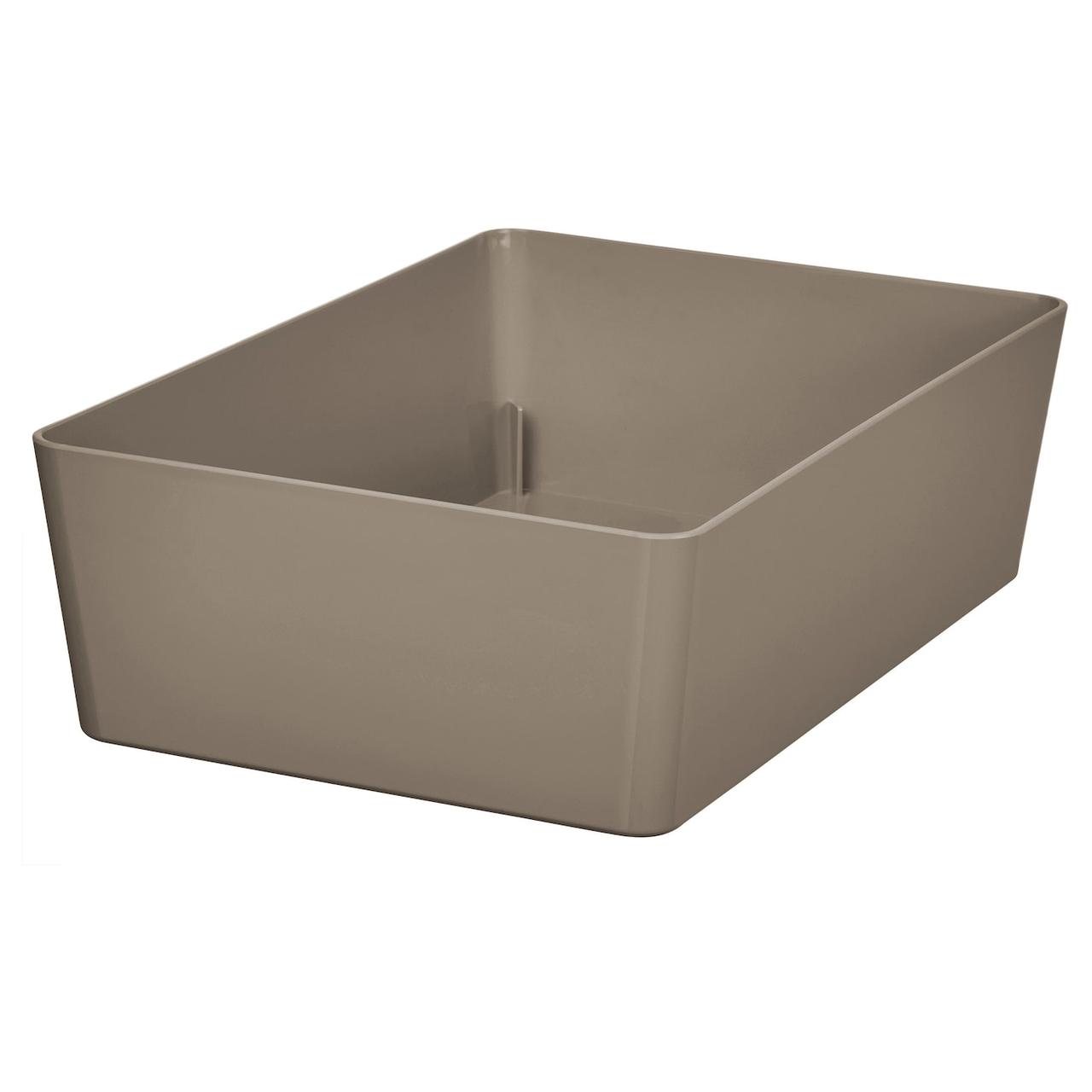 KUGGIS Ємність темно-сіро-бежева 18х26х8 см IKEA 405.862.35, фото 1
