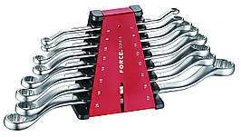 Набір ключів накидних відігнутих на 45° 8 од. (6-22 мм) FORCE 5088-8 F