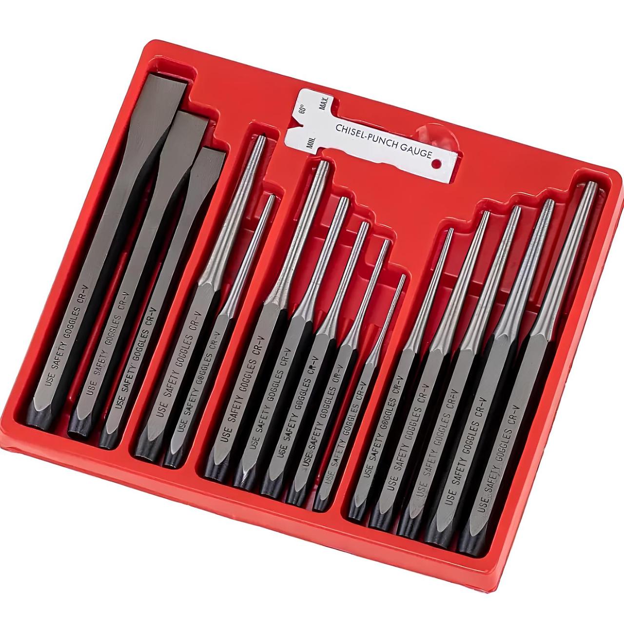 Набір кернерів, виколоток і зубил 15 од. 7113 JTC